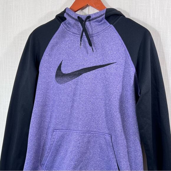 Nike Therma Fit Gradient Swoosh Athletic Hoodie Sweatshirt Size M - Picture 4 of 12